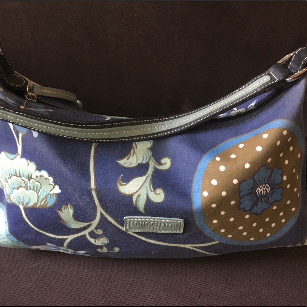 LONGCHAMP bag (lovely floral print) - barely used